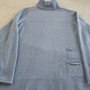 Renuar Light Blue Turtleneck Sweater